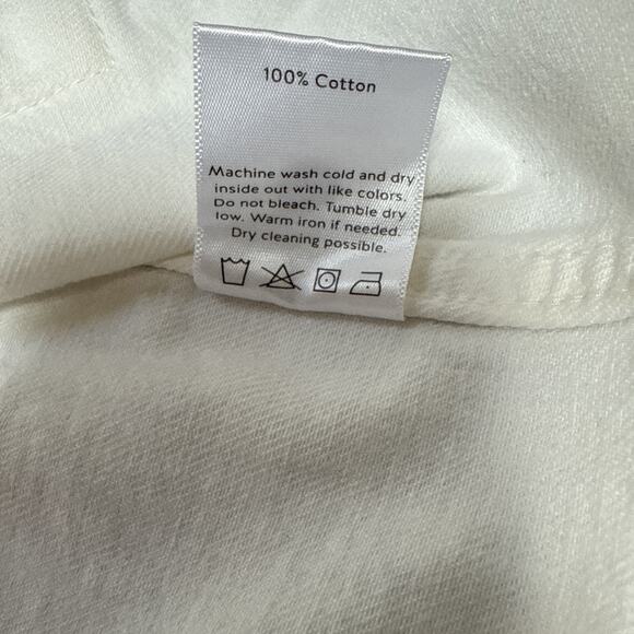 NWT Distressed White Denim Cropped Jacket Women’s Size Medium - Picture 6 of 7